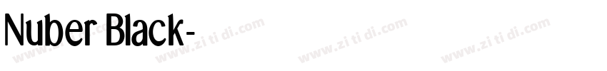 Nuber Black字体转换